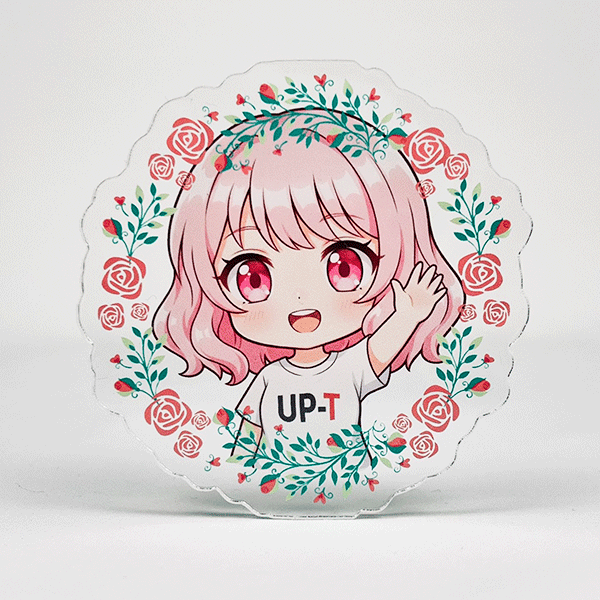 フリーカットアクリルステッカー 7×7cm