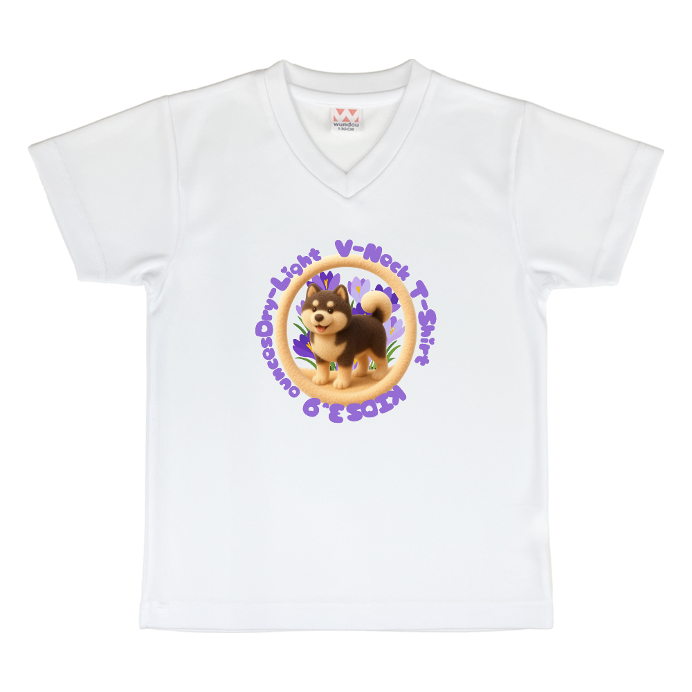 3.9オンス ドライライトVネックTシャツ キッズ