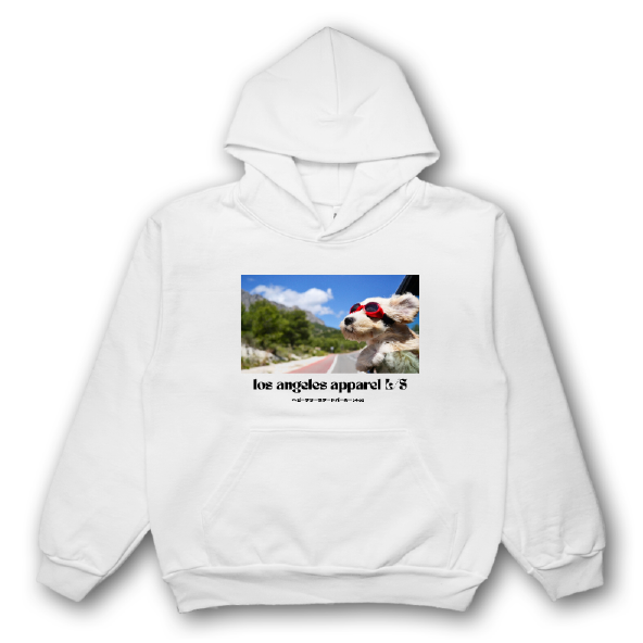 los angeles apparel L/Sヘビーフリースフードパーカー14oz※４営業日