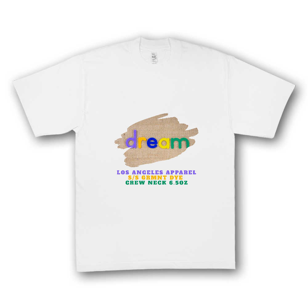 los angeles apparel S/S 半袖ガーメントダイクルーネック 6.5oz※４営業日