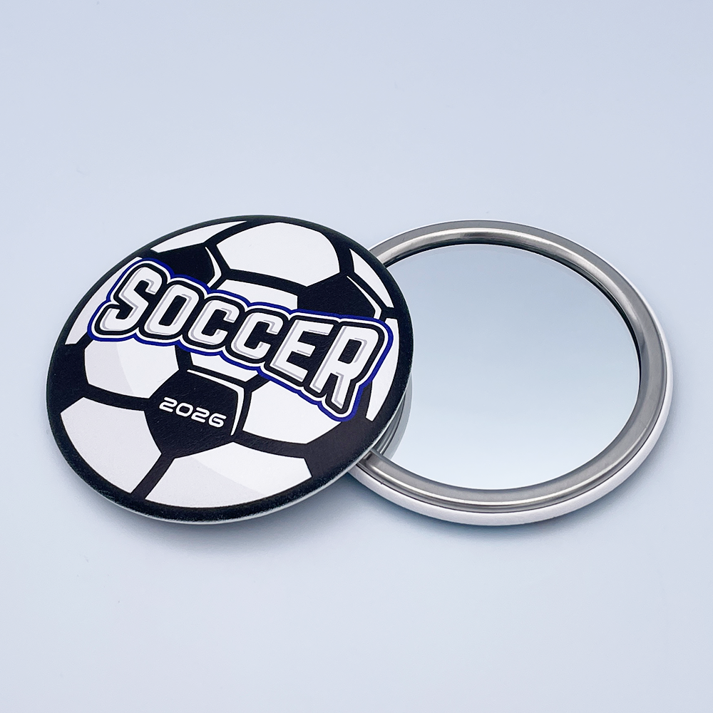 PUレザー・ポケットミラー