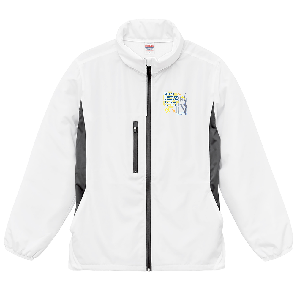 マイクロリップストップ フードイン ジャケット（裏フリース）